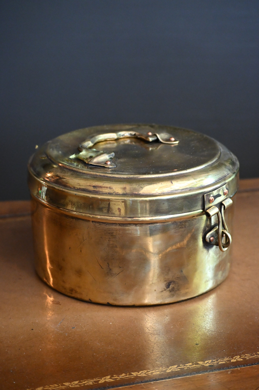 Indian Brass Chapati Box