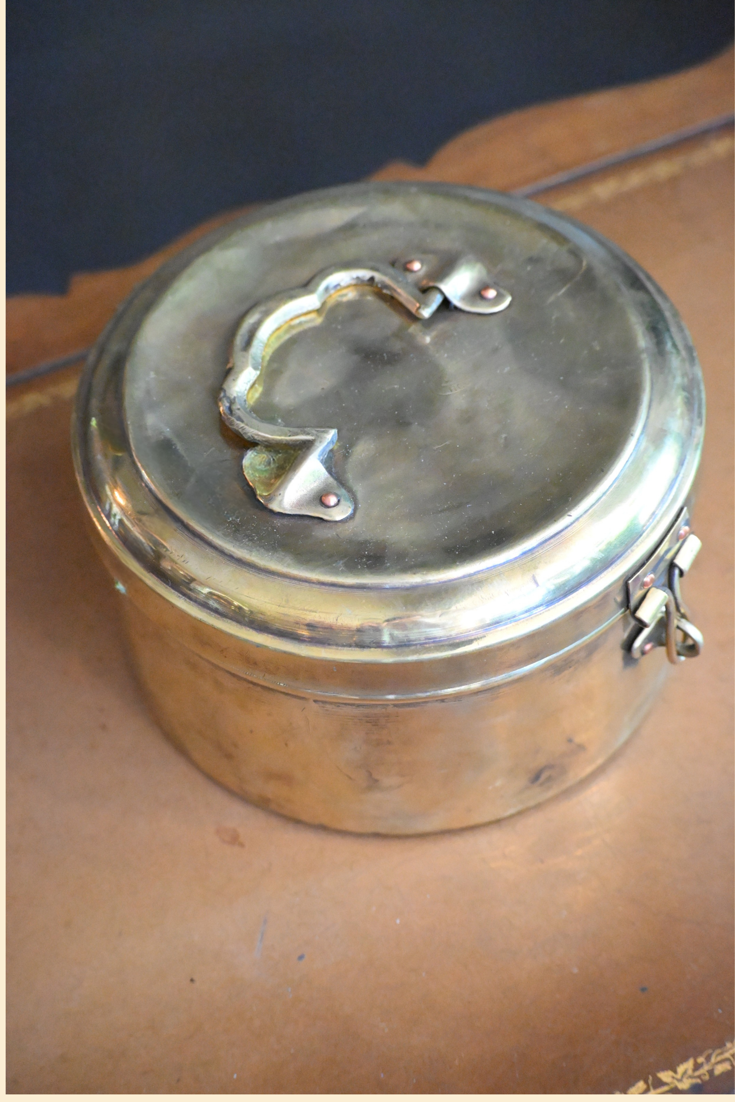 Indian Brass Chapati Box