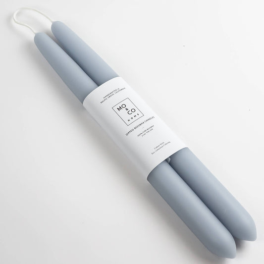 Bluebell | Dipped Beeswax Taper Candles | All Natural: 10 Inch