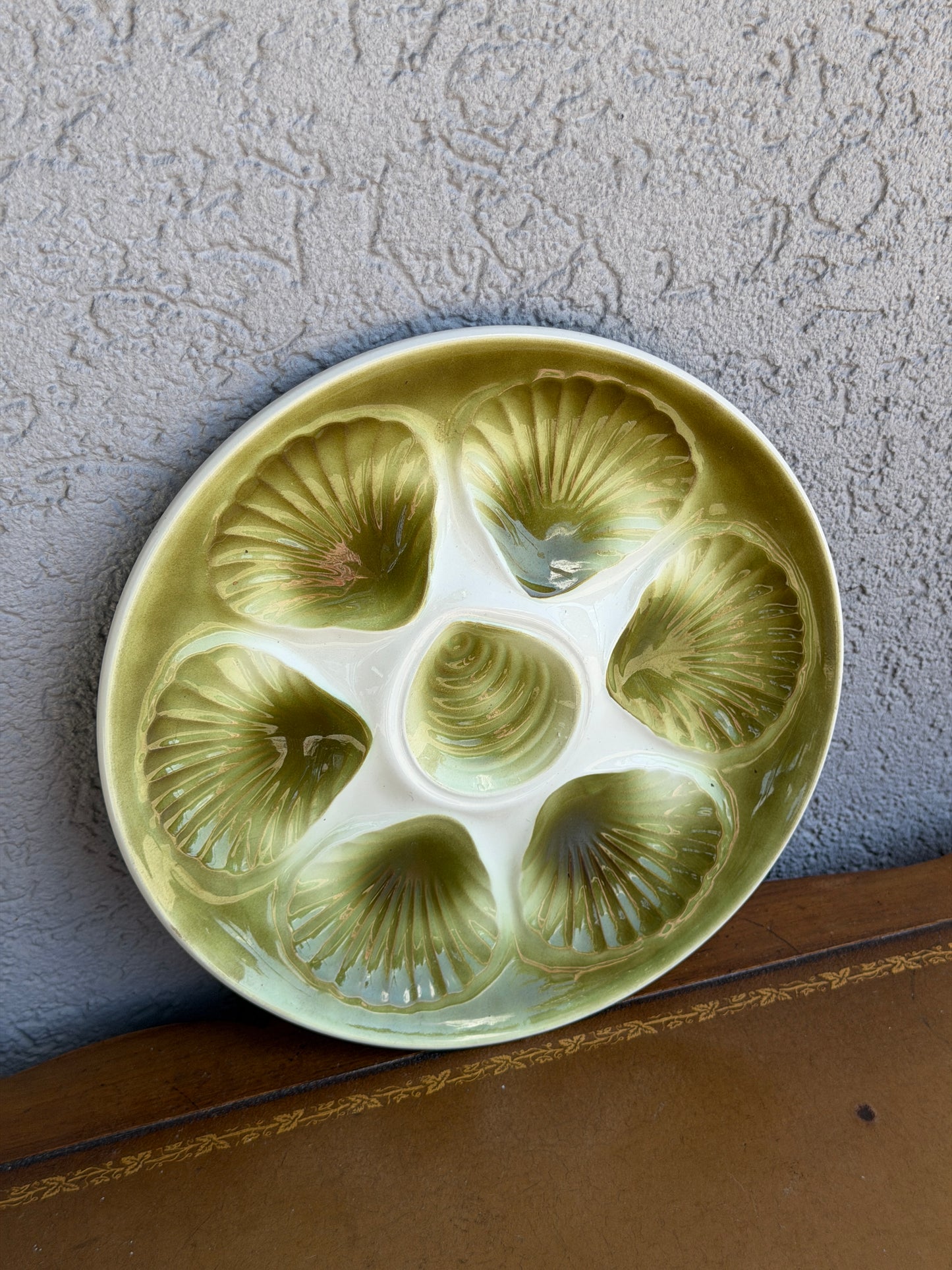 Green Shell Oyster Plate