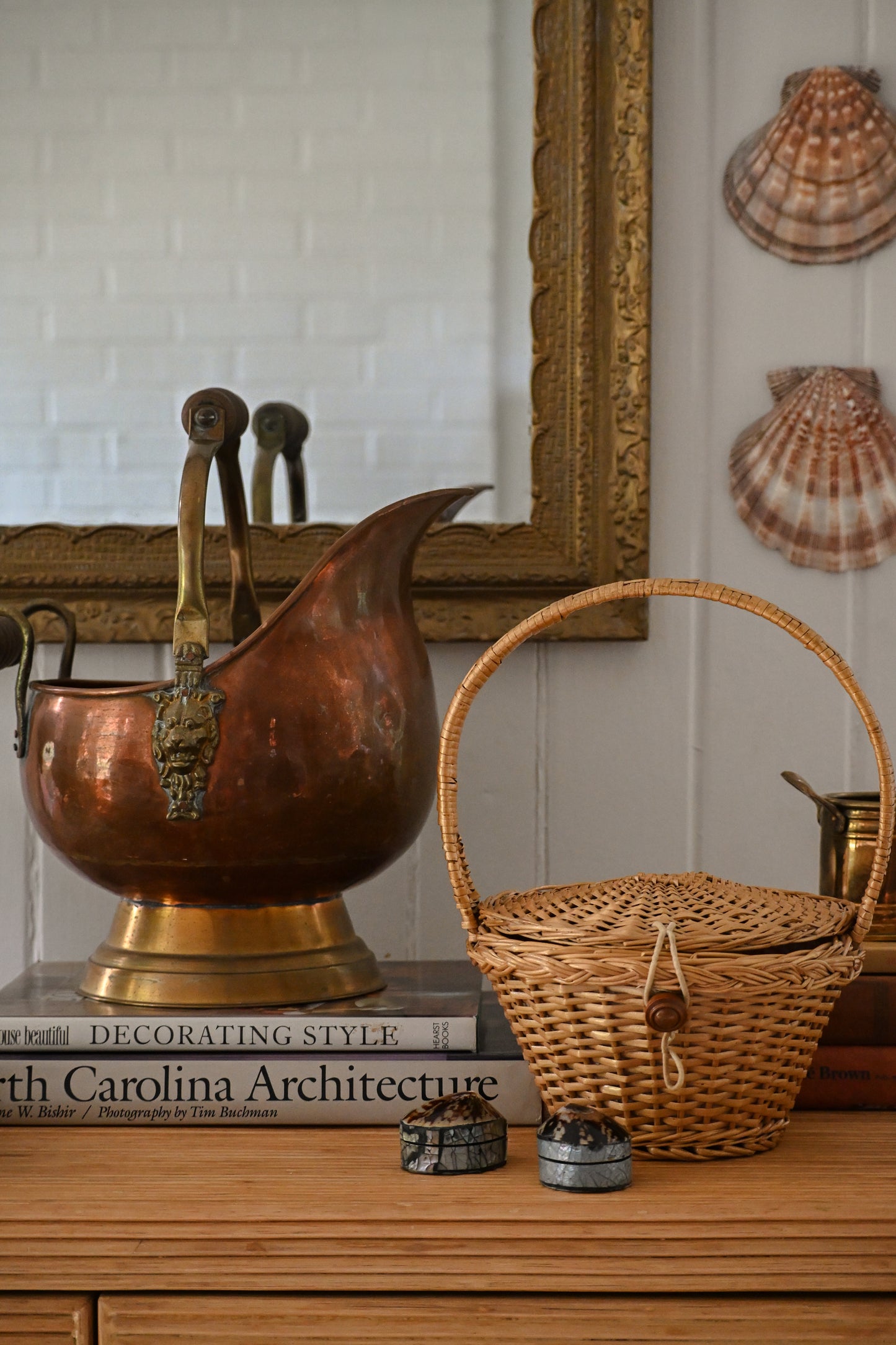 Lidded Wicker Basket