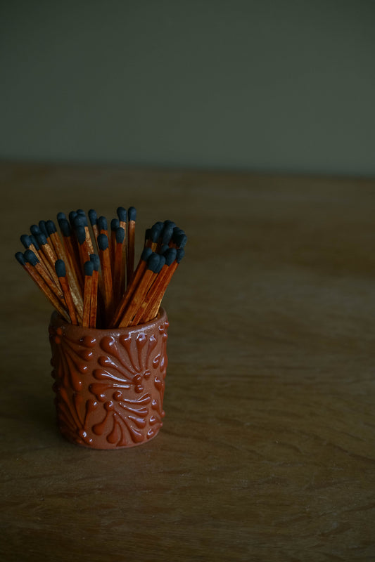 Medium Talavera Red Match Holder