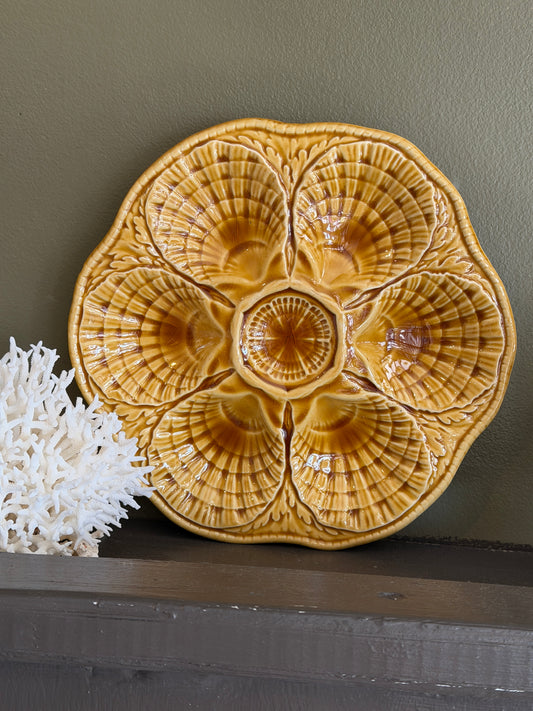 Mustard Shell Oyster Plate
