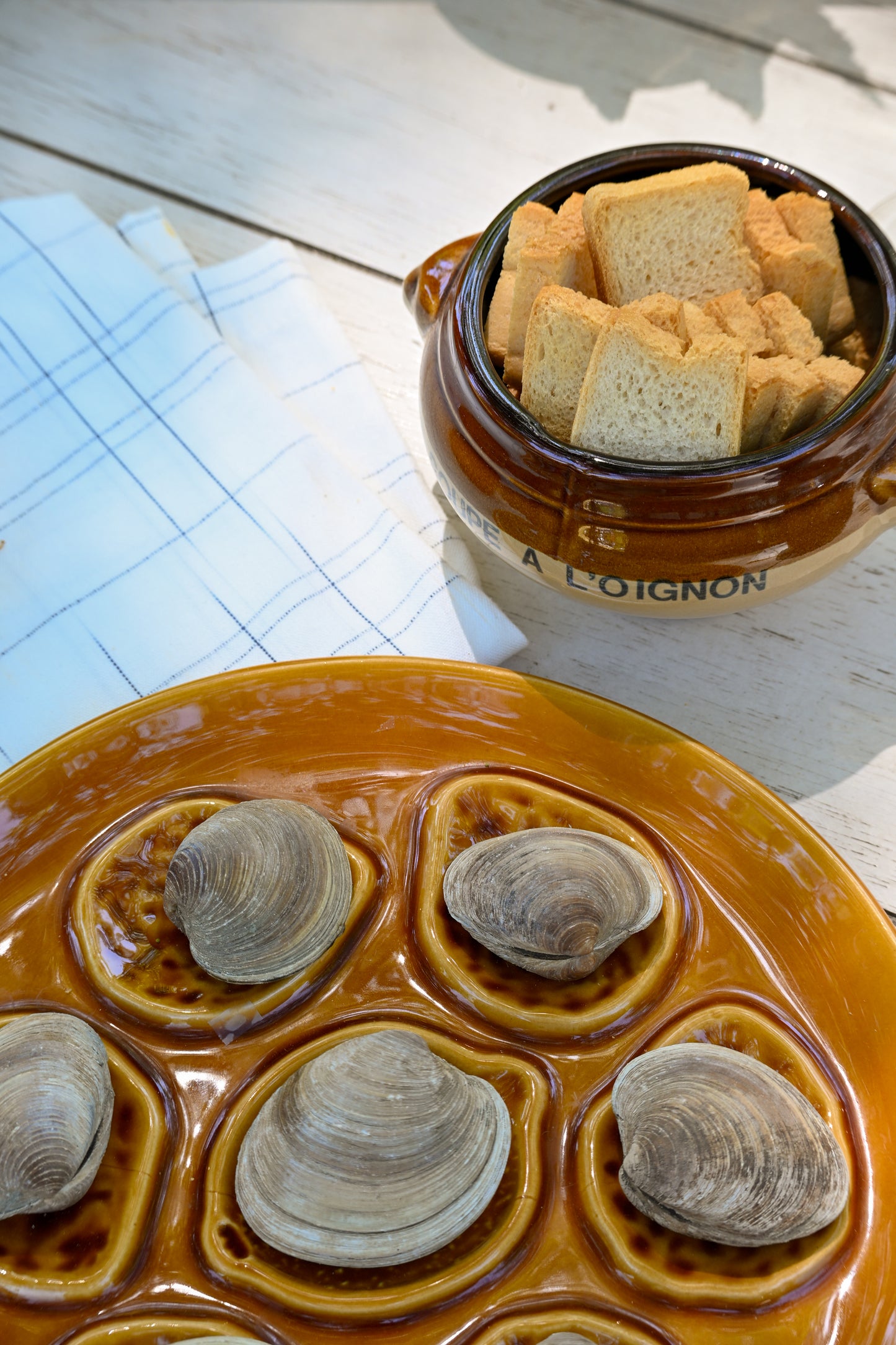Orange Citrus Imprint Oyster Plate