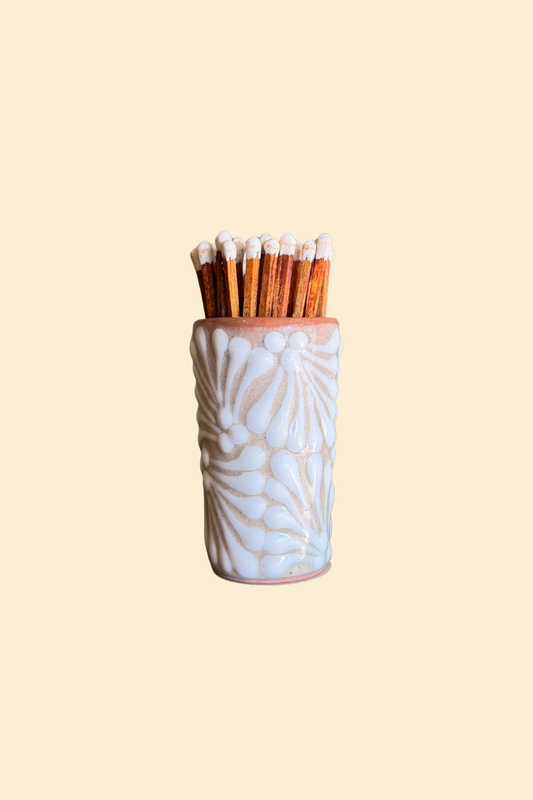 Medium Talavera Beige Match Holder