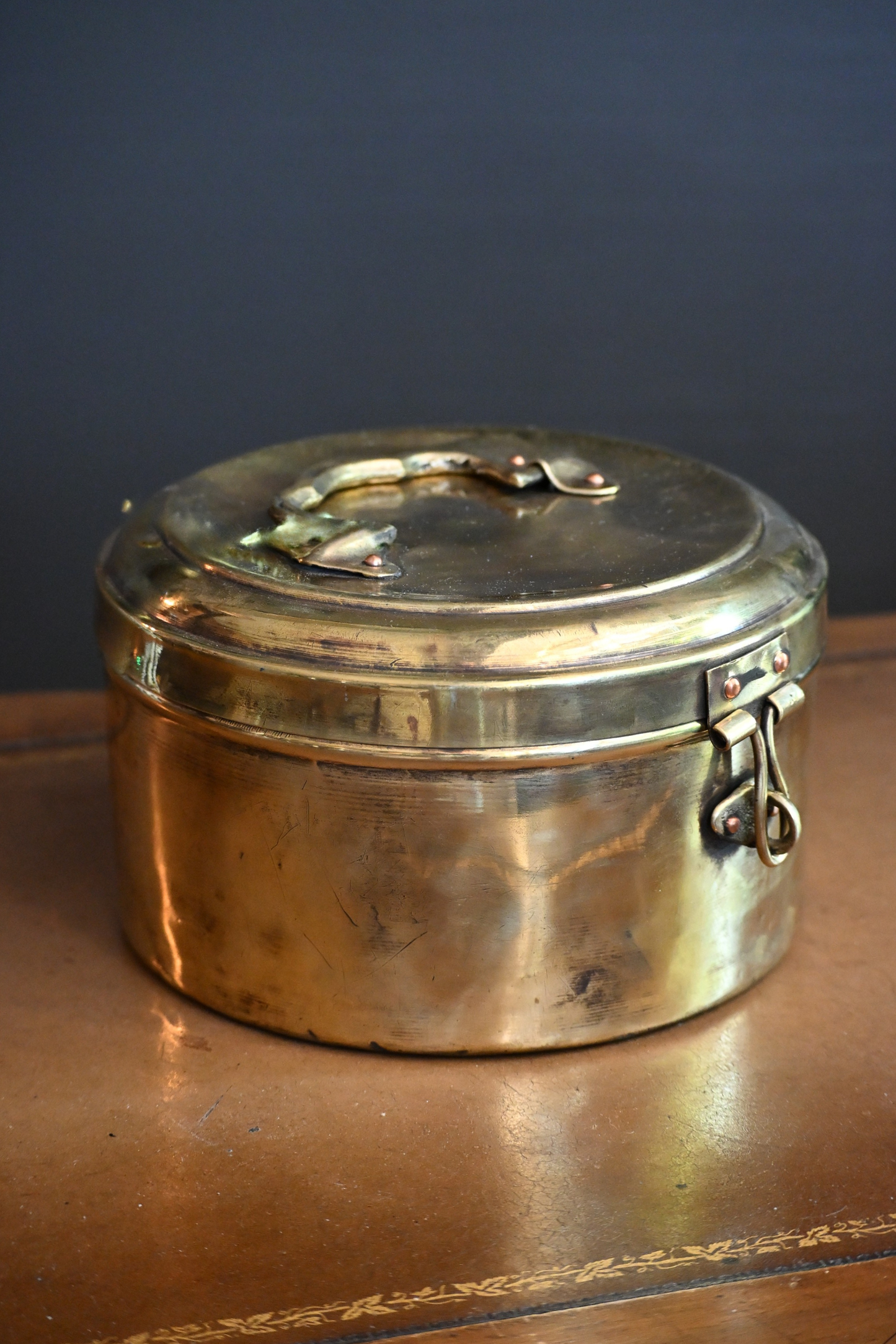 Indian Brass Chapati Box