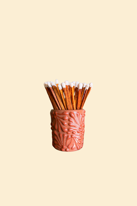 Medium Talavera Red Match Holder