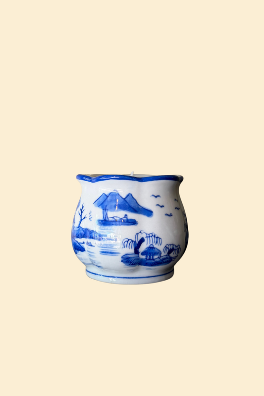 Mountain Scene Pot Candle