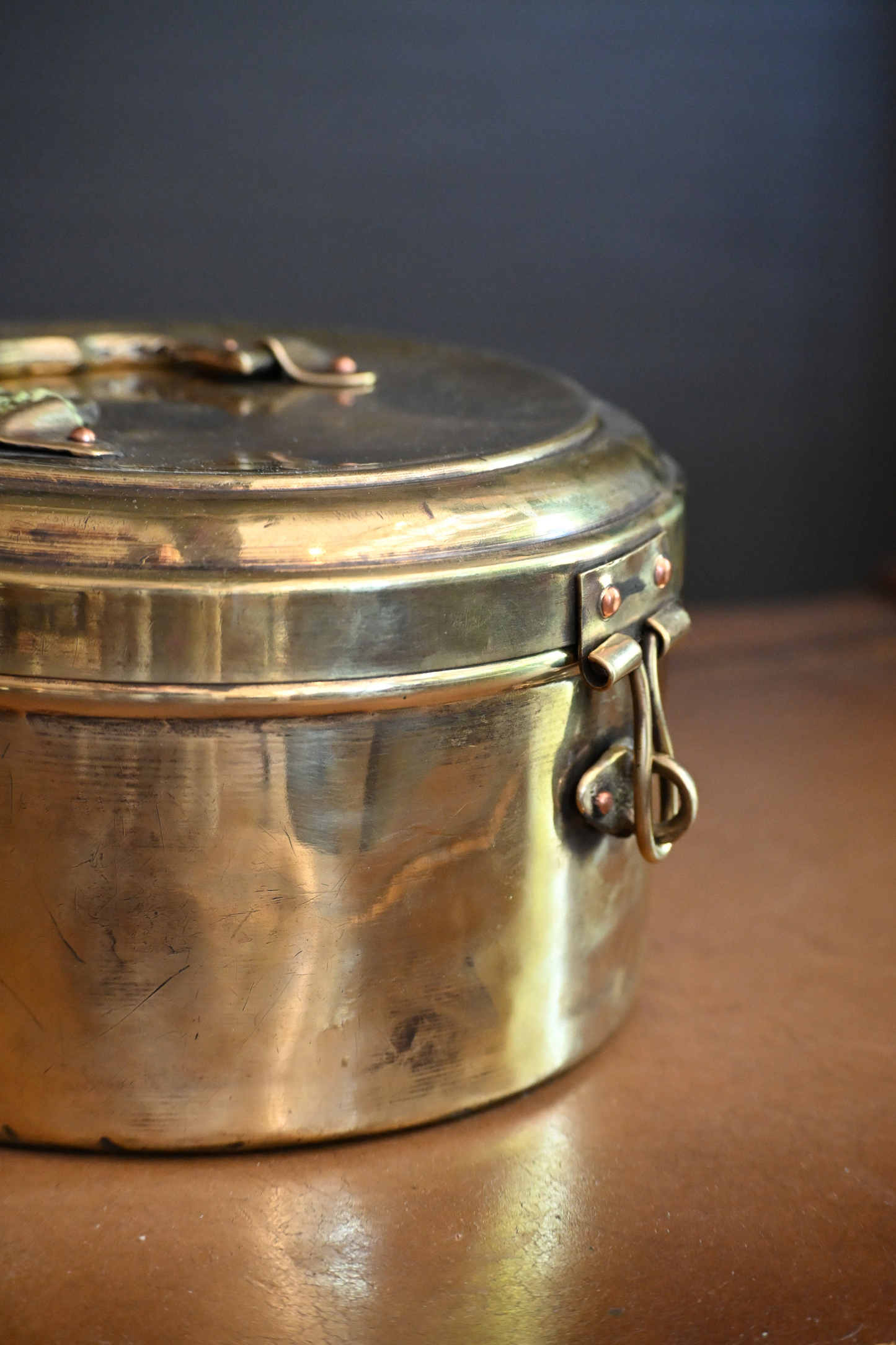 Indian Brass Chapati Box