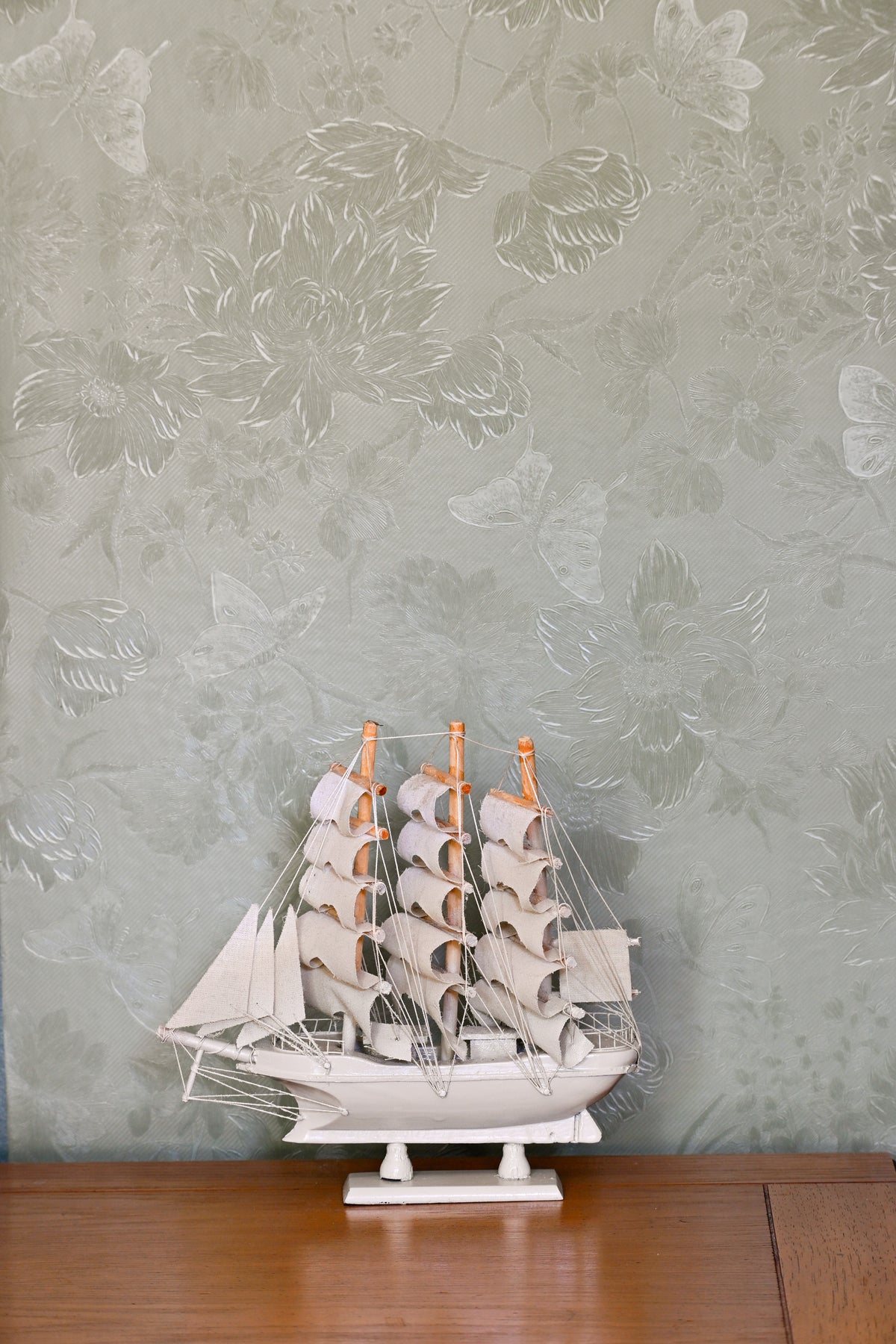 White Decorative Ship
