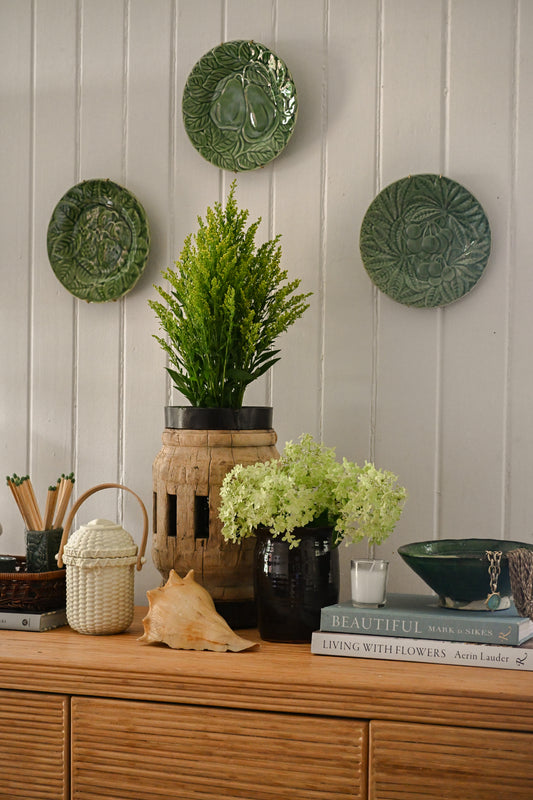 Bardallo Pinheiro Green Imprint Fruit Plate