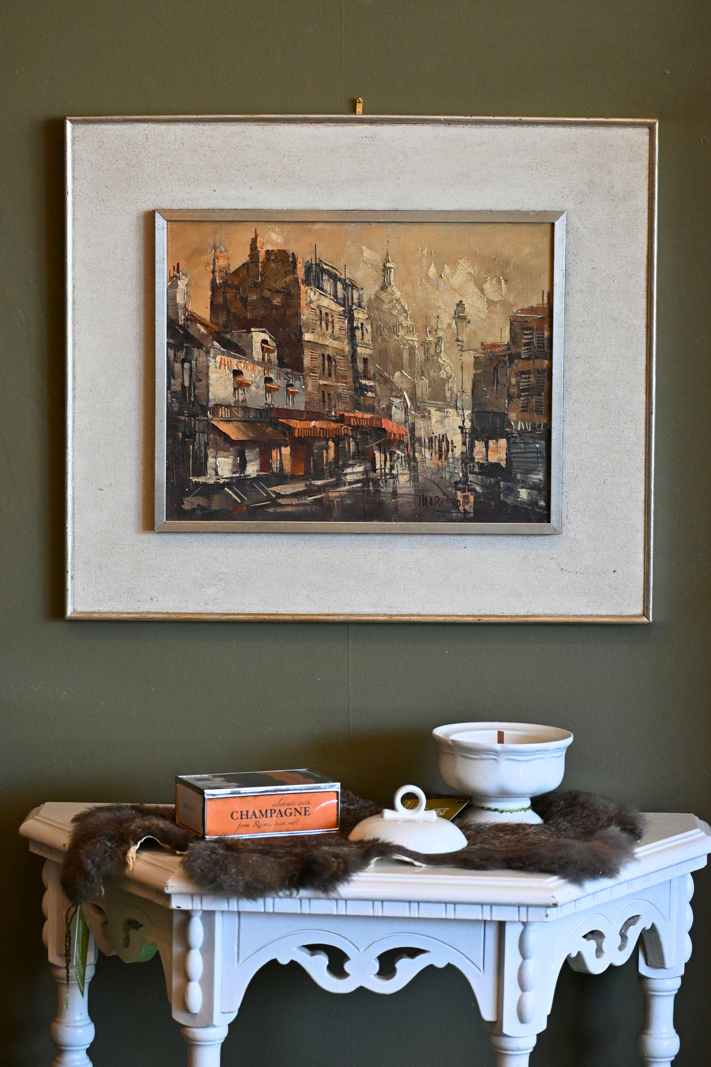 1970 Parisian Oil Painting