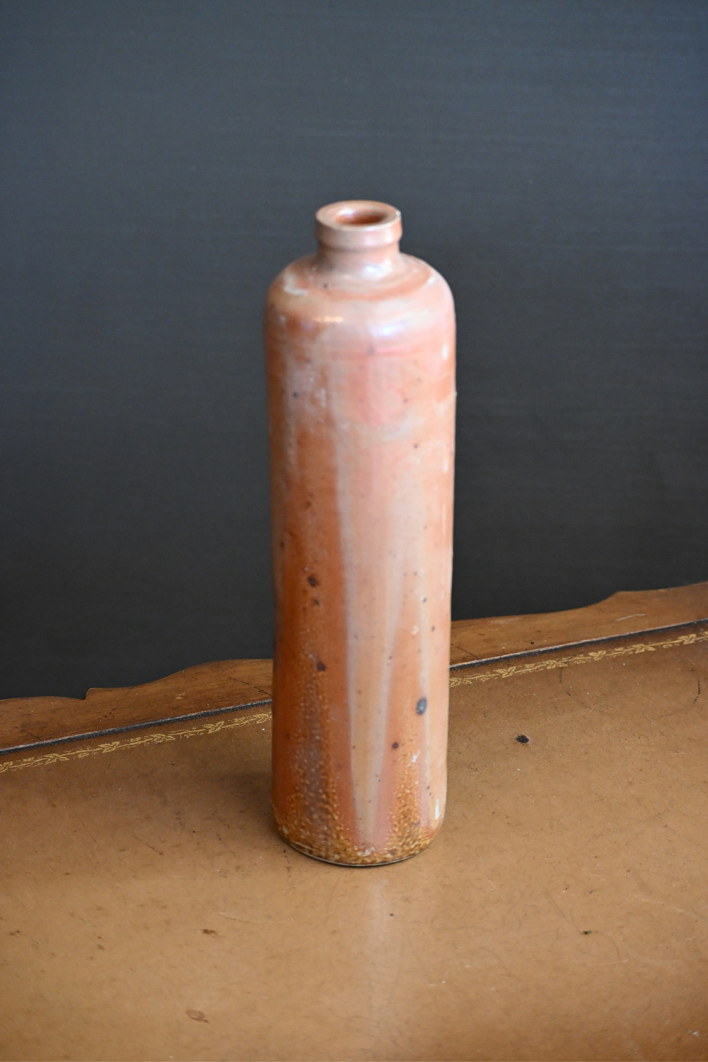 Dutch Stonewear Bottles - Rusty Orange