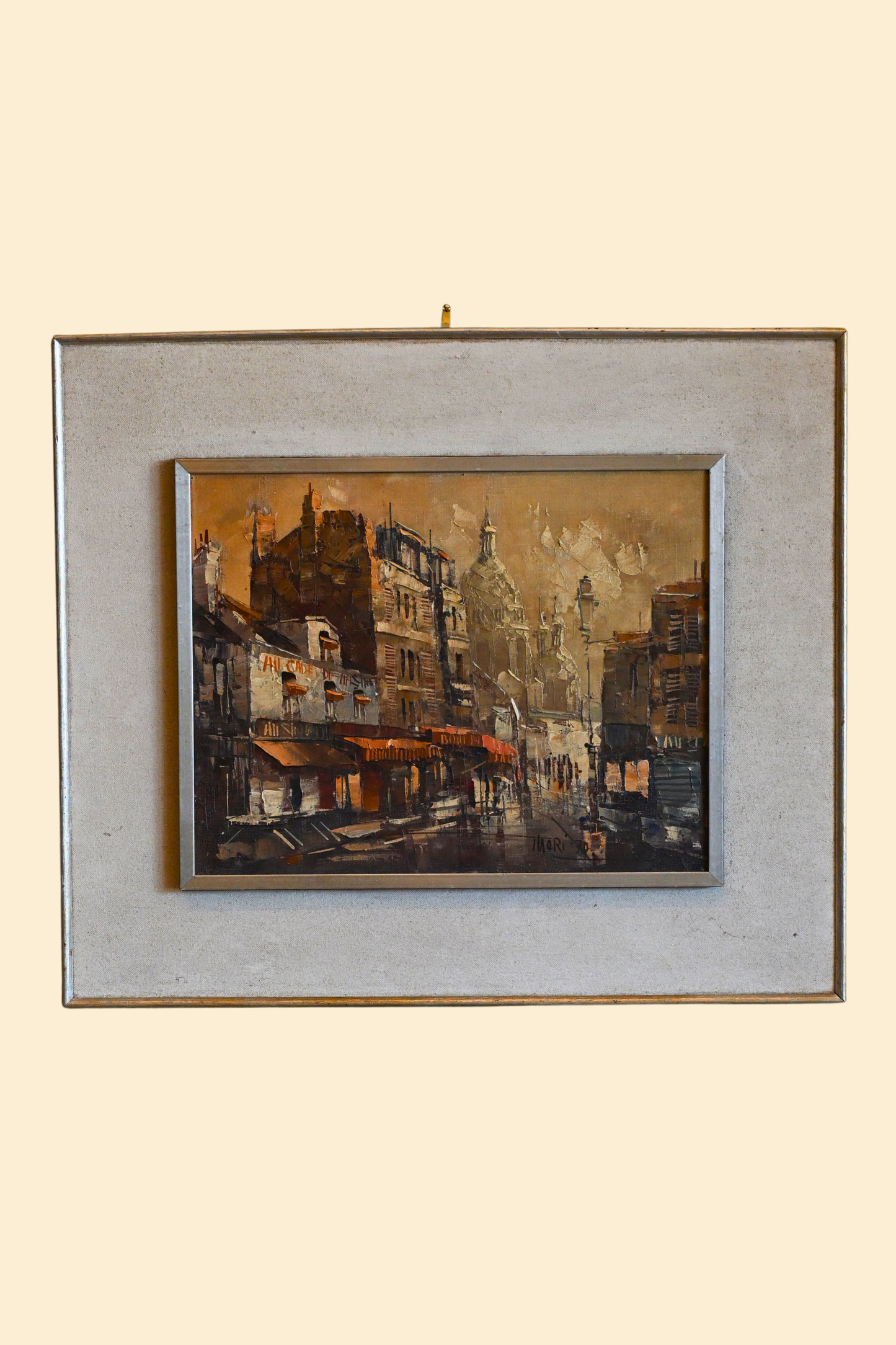 1970 Parisian Oil Painting
