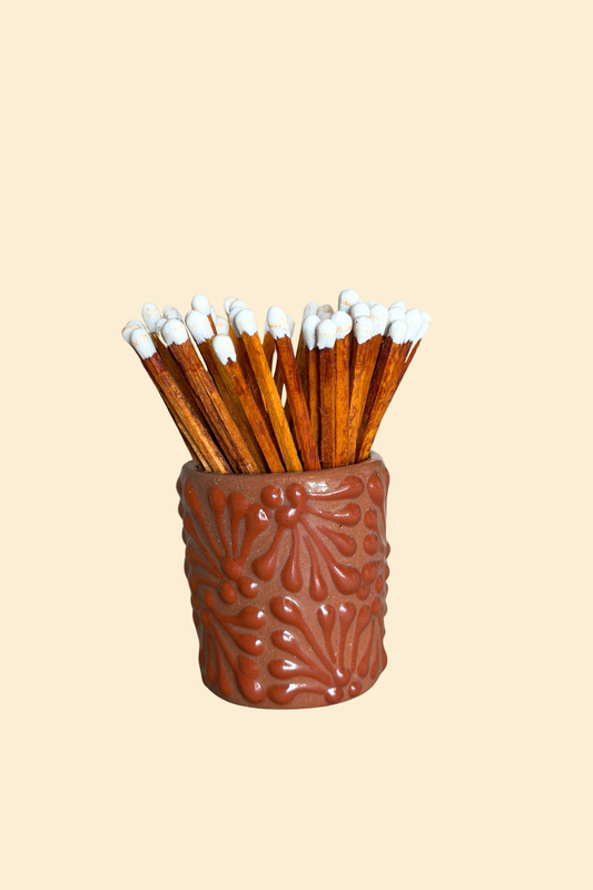 Medium Talavera Red Match Holder