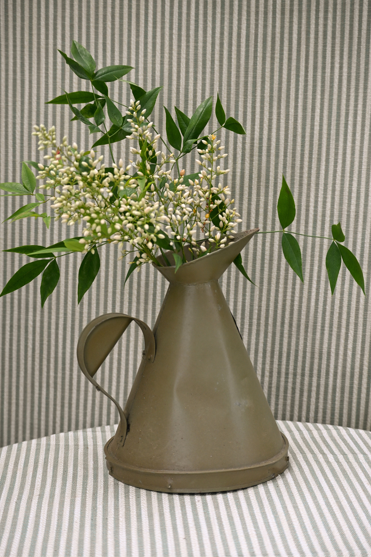 Olive Market Garden Pitcher