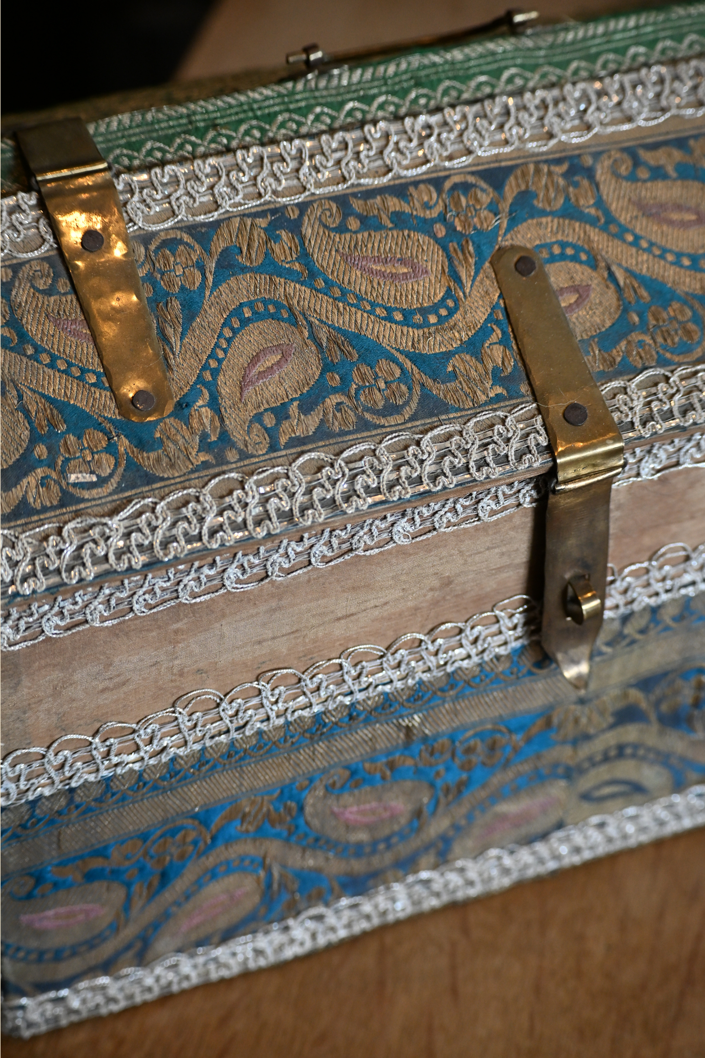 Vintage Schoolhouse Fabric Box