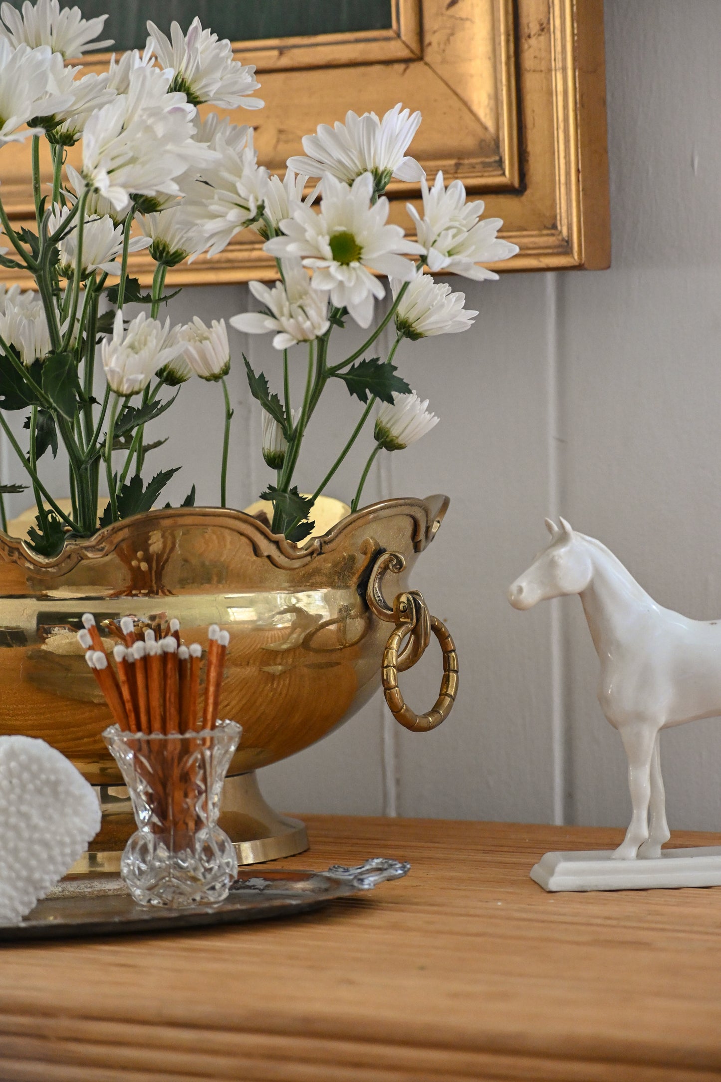 White Horse Statuette