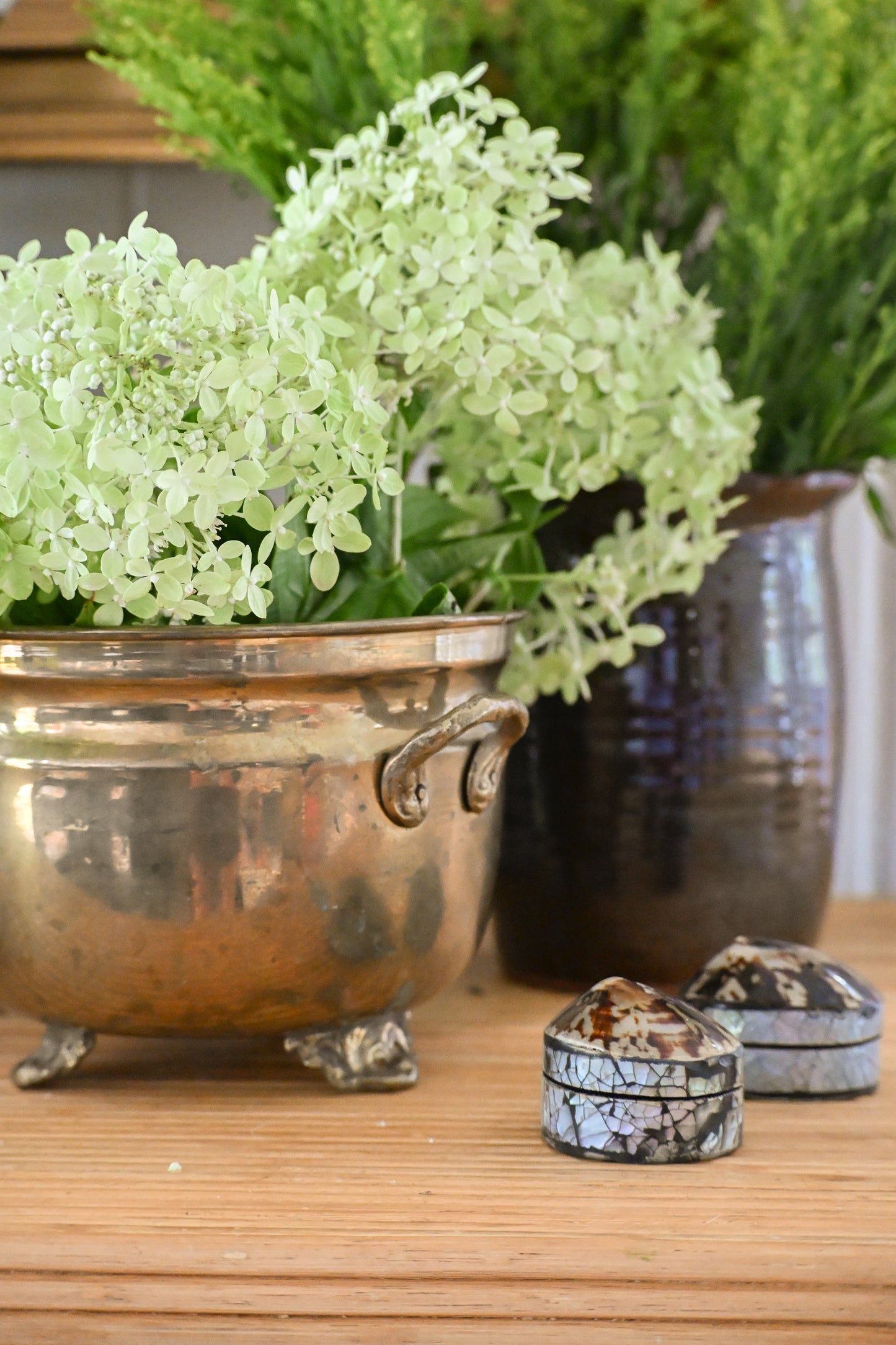 Footed Brass Bowl