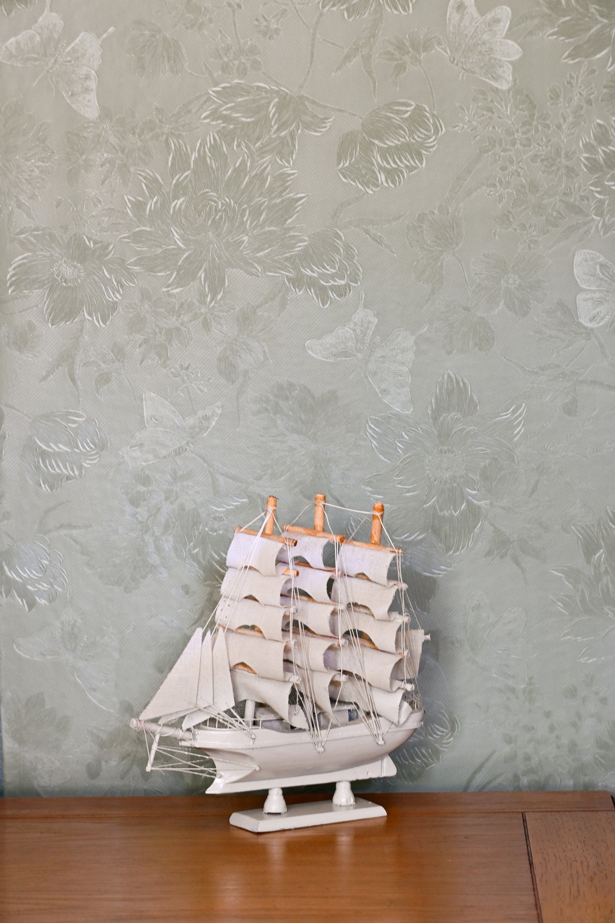 White Decorative Ship