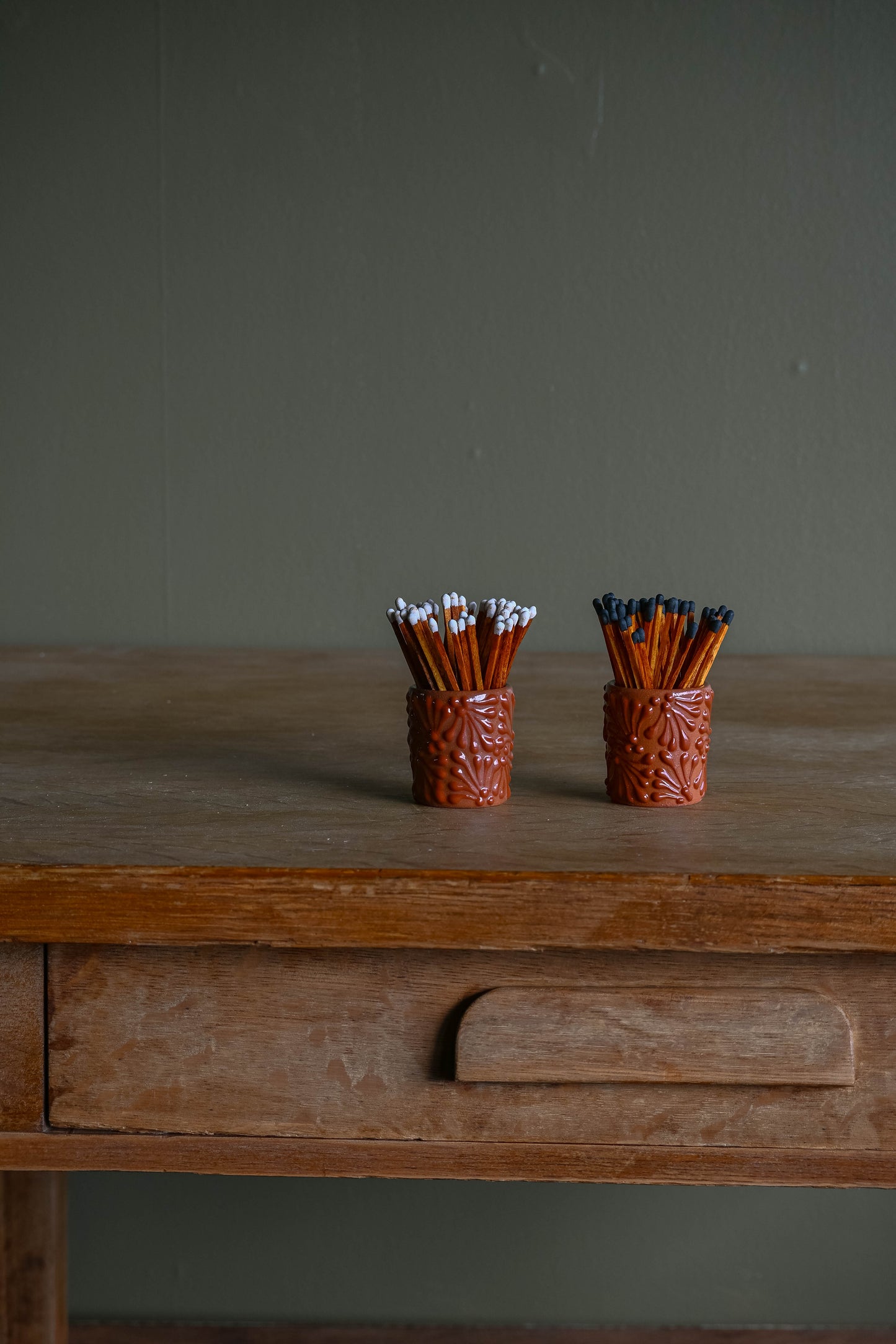 Medium Talavera Red Match Holder