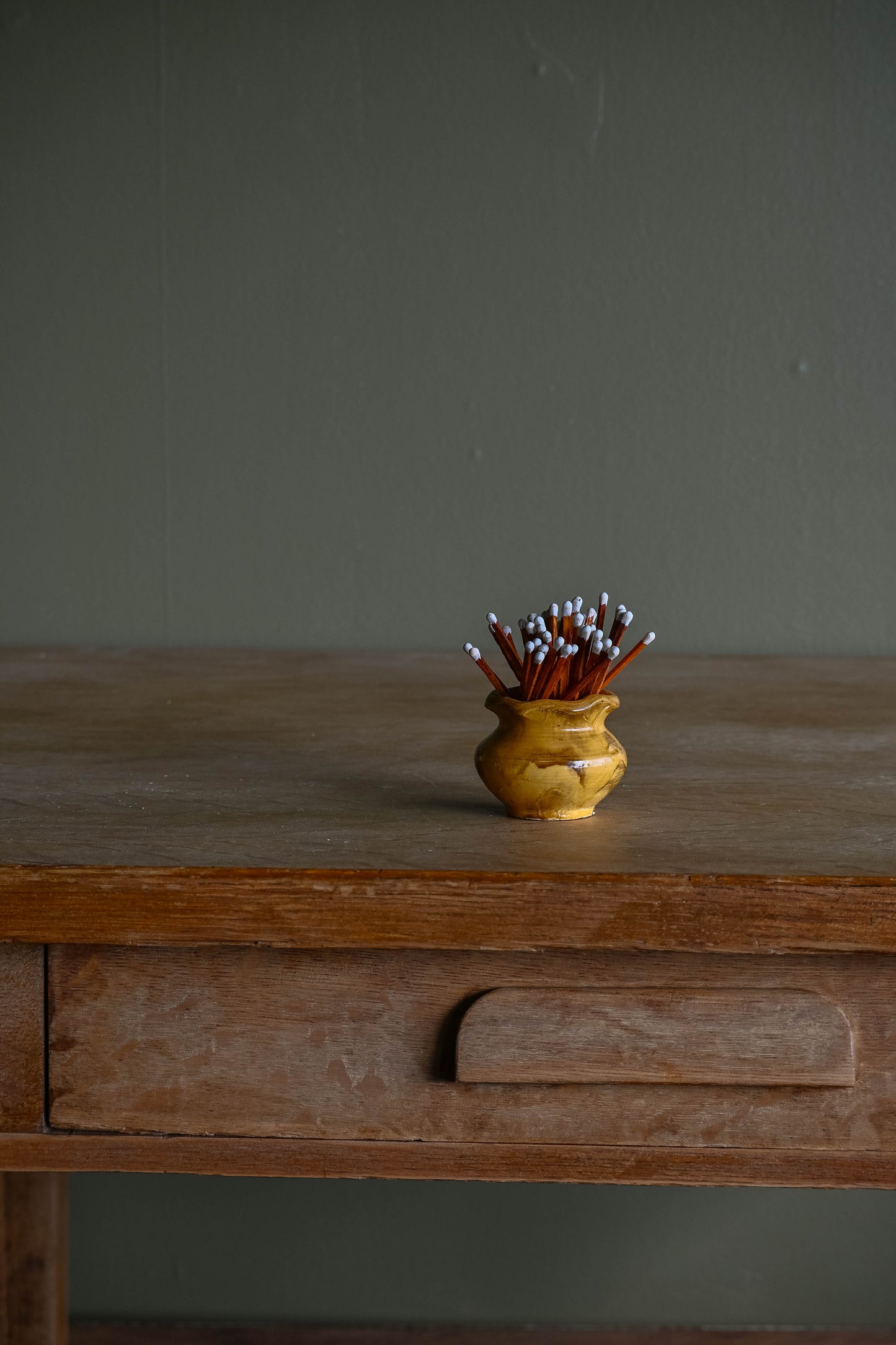 Medium Sunshine Pottery Match Holder