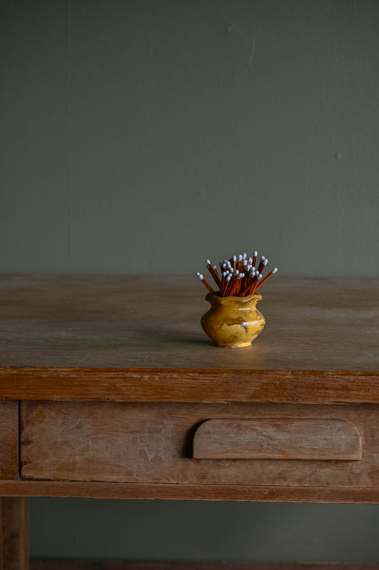 Medium Sunshine Pottery Match Holder