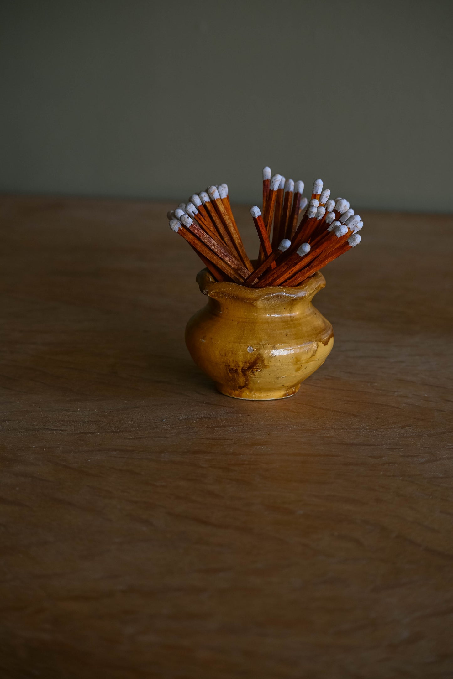 Medium Sunshine Pottery Match Holder