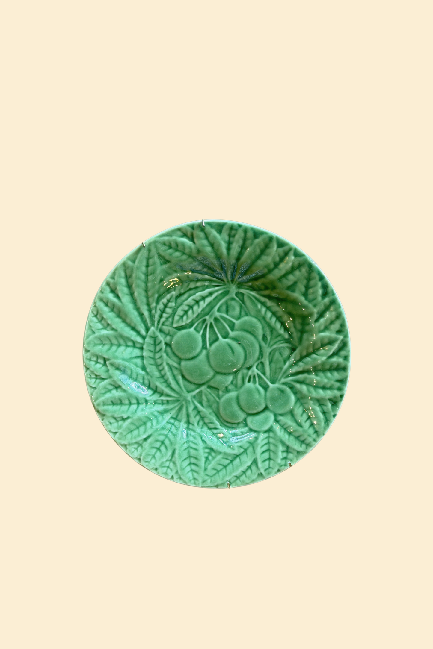 Bardallo Pinheiro Green Imprint Fruit Plate