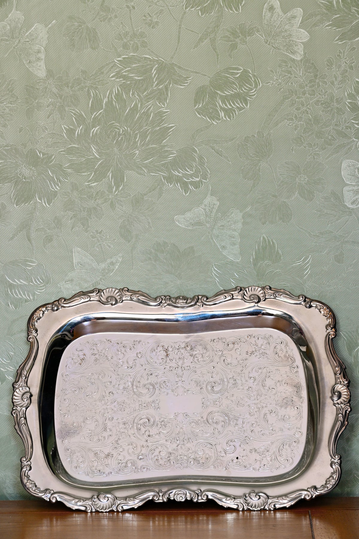 Abigail Shell Silver Tray