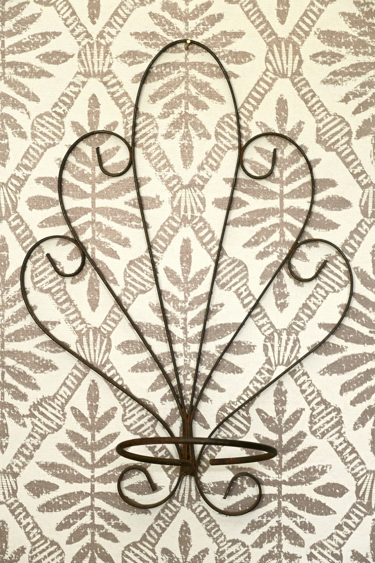 Pair of Wrought Iron Wall Planters