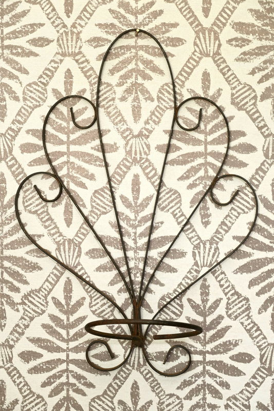 Pair of Wrought Iron Wall Planters