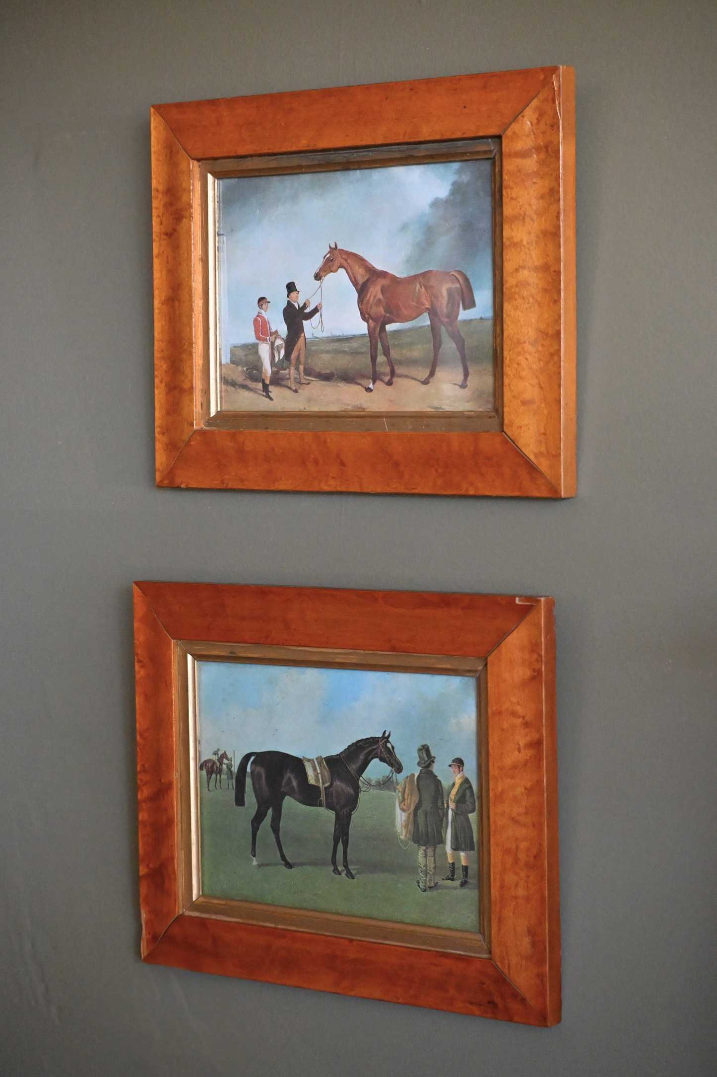 Framed Pair of English Equestrian Studies