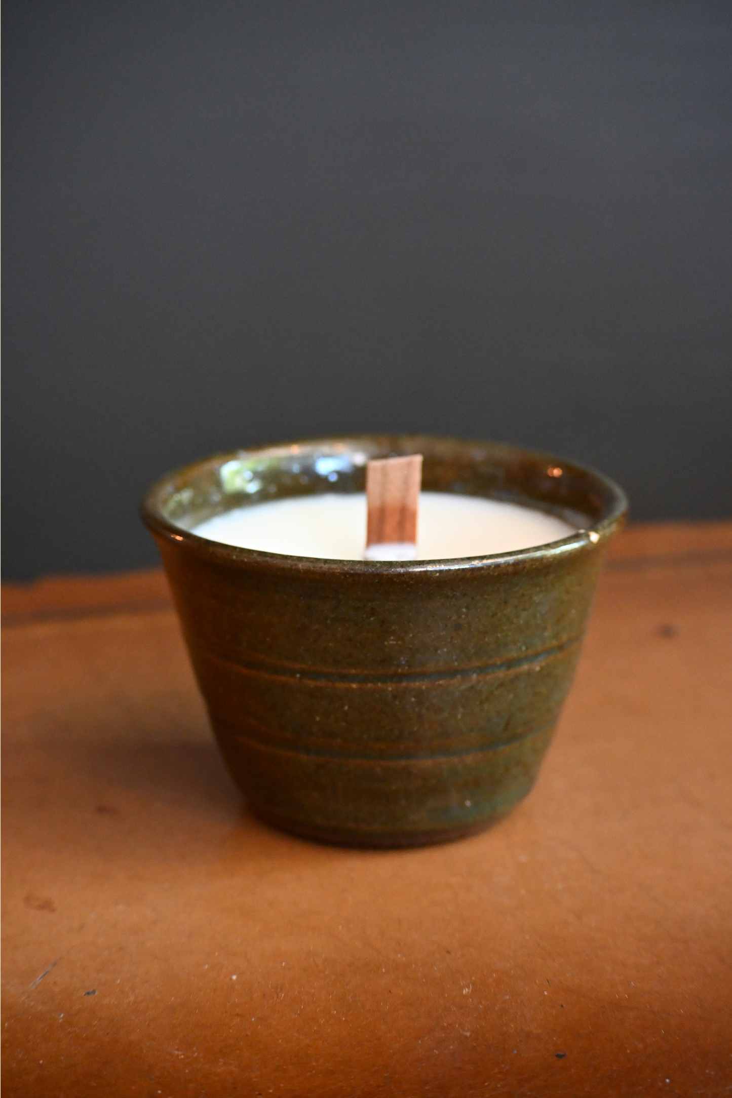 Hunter Green Pot Candle