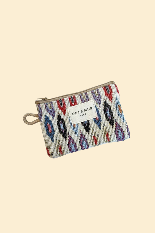 Card/Coin Purse Geometric Jacquard