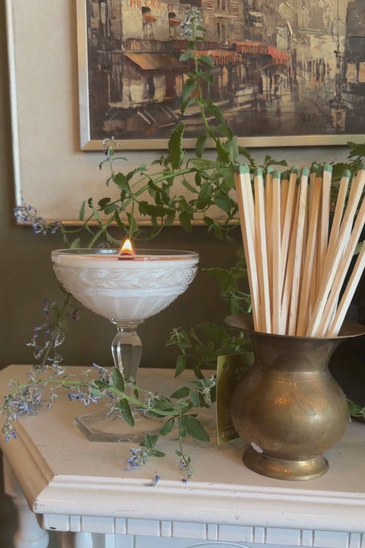 Wide Lip Brass Vase